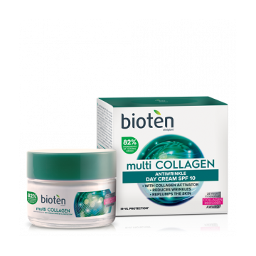 Bioten Bioten Multi-Collagen Antiwrinkle Day cream SPF10, IR & VL protection